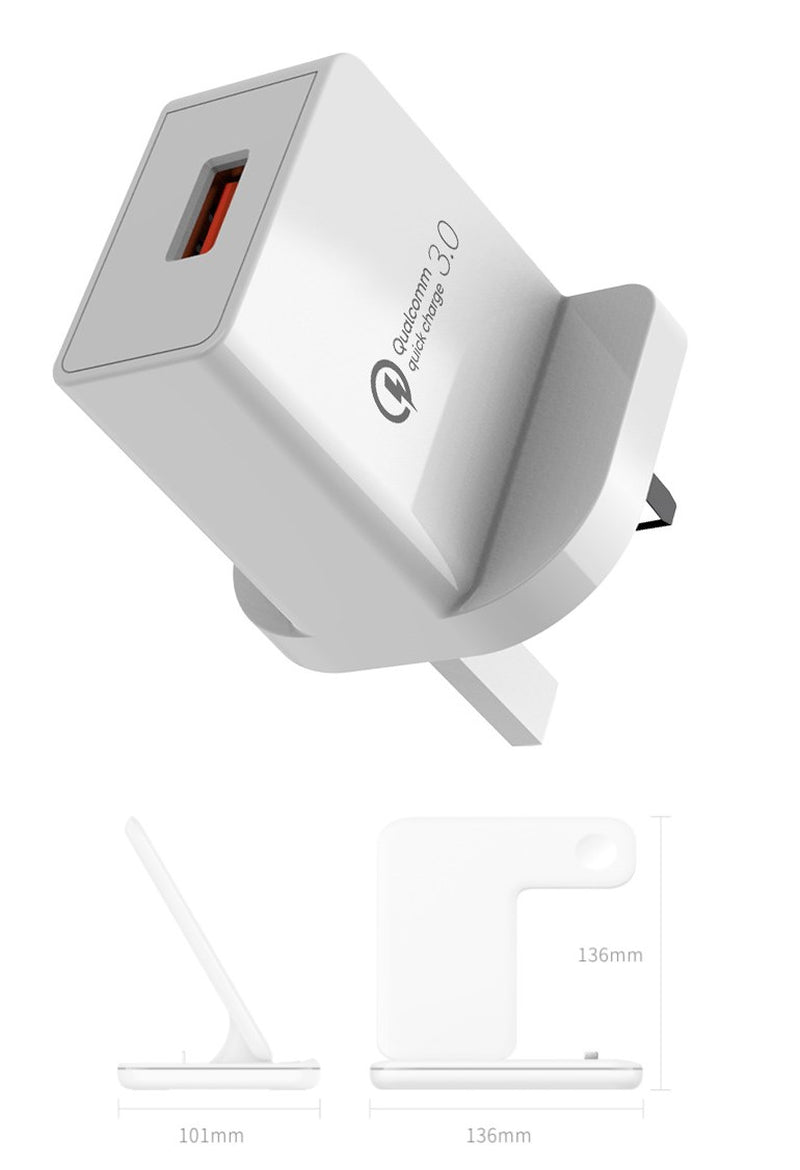 Compatible Mobile Phone Watch Earphone Wireless Charger 3 in 1 Wireless Charger Stand